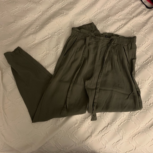 High waisted paper bag pants - Picture 2 of 6